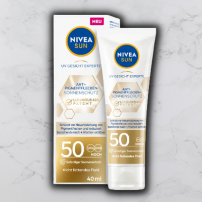 SPECIALIST testing NIVEA SUN ANTIPIGMENT LUMINOUS 630 SPF 50+UVA SUNSCREEN: Dark Spot Control Review